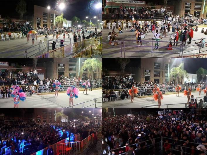 Exitosa primera noche de carnavales en Porteña 
